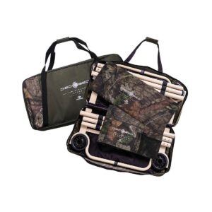Disc-O-Bed XL Cam-O-Bunk Benchable Bunked Mossy Oak Double Cot w/ Organizers