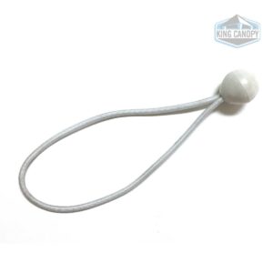 King Canopy 8'' White Ball Bungee Straps - 25pk