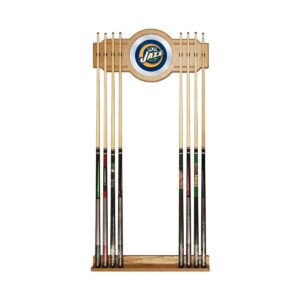 NBA Utah Jazz Billiard Cue Rack with Mirror