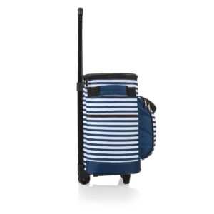 Picnic Time Rolling 26.3qt Cooler - Navy