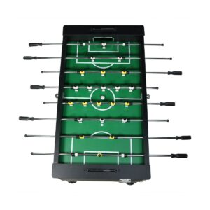 Sunnydaze Indoor Modern Style Foosball Soccer Game Table with Drink Holders and Manual Scorers - 55" - Black