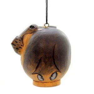 Home & Garden 6.5" Hippo Gord-O Birdhouse Albesia Songbird Gold Crest Distributing - Bird And Insect Houses