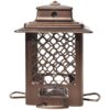 Droll Yankees Stokes Select Metal Hopper Bird Feeder - L - Bronze