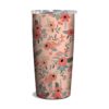 OCS Designs 17oz Stainless Steel Tumbler Secret Garden Floral Pink