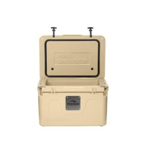 Monoprice Emperor Cooler - 80 Liters - Tan | Securely Sealed, Ideal for The Hottest and Coldest Conditions - Pure Outdoor Collection
