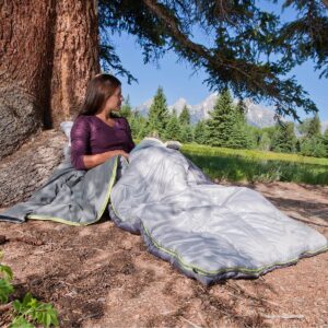 Coleman Adjustable Comfort 50 Degrees Fahrenheit Sleeping Bag - Gray
