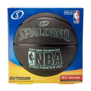 Spalding NBA Street Phantom 28.5" Basketball - Black/Teal