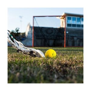 Champion Sports 12 Pack Official Size Molded Rubber Bulk Lacrosse Regulation Balls for Indoor or Outdoor Gameplay and Practice, Yellow