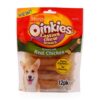 Oinkies Lasting Chew Bones Chicken Dog Treats - 12ct