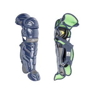 All-Star Sports S7 Axis Ages 12 to 16 Protective Baseball Catchers Gear Set with Mask Helmet, Chest Protector, and Leg Guards, Navy