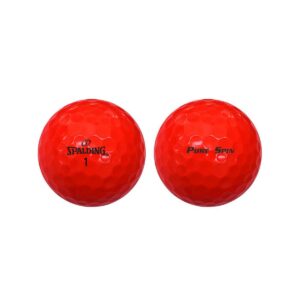Spalding Pure Spin Golf Balls 24pc - Red