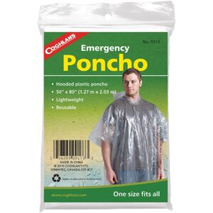 Coghlan's Emergency Pullover w/ Hood, Reusable & Lightweight, Survival Emergency