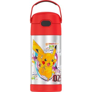 Thermos Pokémon 12oz FUNtainer Water Bottle with Bail Handle - Red