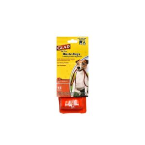 Glad Dog Disposable Waste Bags Containers Tropical Breeze Scent - 3pk