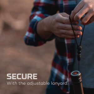 NEBO NEWTON 1500 Lumen Waterproof Magnetic Handheld Flashlight with 4 Light Modes, Includes 6 AA Batteries and Detachable Lanyard