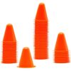 Juvale 50 Pack 3 Inch Indoor Outdoor Mini Agility Field Soccer Sports Training Cones for Kids, Orange