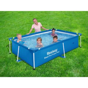 Bestway 9.8' x 6.7' x 26" Deluxe Splash Kids Ground Swimming Pool (Pool Only)