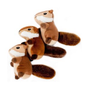 ZippyPaws Miniz Chipmunks Dog Toy - 3pk