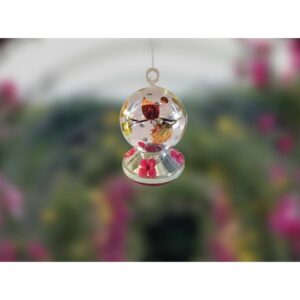 7.75" H Glass Bird Feeder - Creative Motion