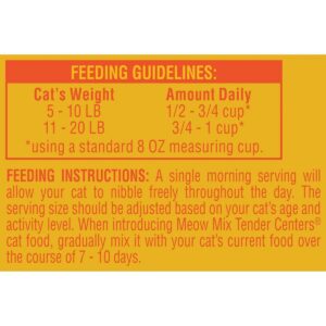 Meow Mix Tender Centers with Basted Bites with Flavors of Beef & Salmon Adult Complete & Balanced Dry Cat Food - 3lbs