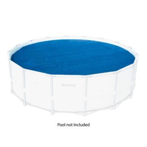 Bestway 58173E 18 Foot Round Above Ground Swimming Pool Solar Heat Cover, Blue