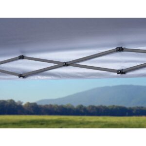 Quik Shade 160715DS Expedition 10 Foot x 10 Foot Instant Pop Up Outdoor Shaded Canopy Tent Shelter for Up to 12 People, Red