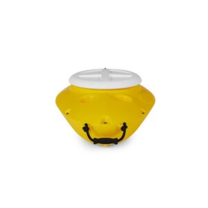 CreekKooler Kayak or Canoe River Floating Beverage & Food Storing Cooler, Yellow