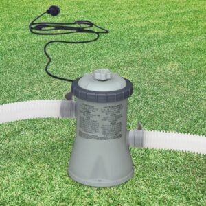 Intex 28601EG 330 GPH Easy Set Swimming Pool Cartridge Filter Pump with GFCI