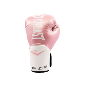 Everlast Pro Style Elite Exercise Workout Training Boxing Gloves for Sparring, Heavy Bag and Mitt Work, Size 8 Ounces, Pink/White
