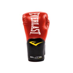 Everlast Pro Style Elite Exercise Workout Training Boxing Gloves for Sparring, Heavy Bag and Mitt Work, Size 16 Ounces, Red/Black