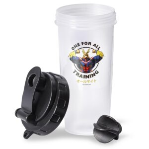 Just Funky My Hero Academia All Might Training Gym Shaker Bottle | Includes Mixing Ball