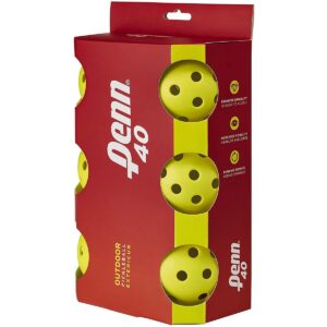 Penn 40 Outdoor Pickleball Balls, Sleeve of 6 Balls