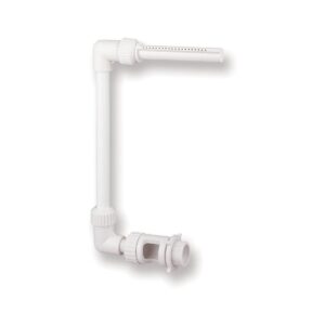 JED Pool Tools 90-915 Outdoor Backyard Adjustable Height and Spray Location Above and In Ground Swimming Pool Spray Waterfall Fountain, White