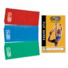 GoFit Flat Power Resistance Bands with Manual 3pk