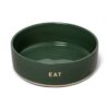 4Cup Dipped Gloss Dog Bowl with Resist Word - Eat - Boots & Barkley™