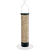Droll Yankees 5 Pound Capacity 28 Inches Tall Yankee Tipper Squirrel Proof Bird Feeder with Weight Sensitive Tray for Ground Feeding Birds, Black