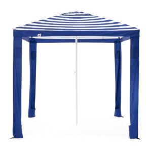 SlumberTrek 3049363VMI Maui 2-In-1 Outdoor Beach Cabana Gazebo Umbrella Shelter with Carrying Case, Blue