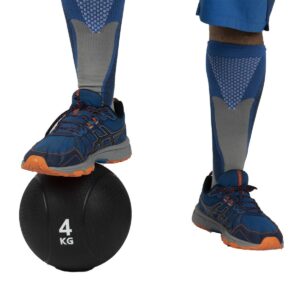 Mind Reader Medicine Ball, Black, 4 kg/8.8 lb.