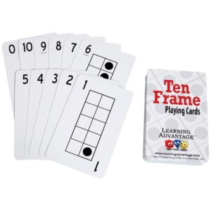 Learning Advantage Ten Frame Playing Cards - 46 Cards