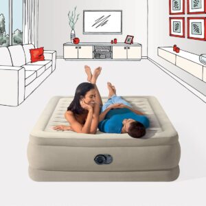 Intex Ultra Plush 20" Queen Air Mattress with 120V Internal Pump