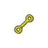 Tuffy Ultimate Tug-O-War Print Dog Toy - Yellow