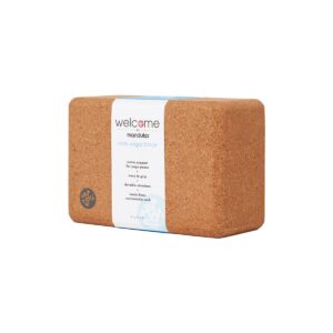 Manduka Cork Yoga Block - Light Brown