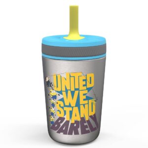 Universal Minions 12oz Stainless Steel Spill-Proof Straw Tumbler - Zak Designs