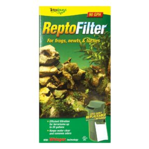 TetraFauna ReptoFilter 20 Gallons, Terrarium Filtration, Keeps Water Clear