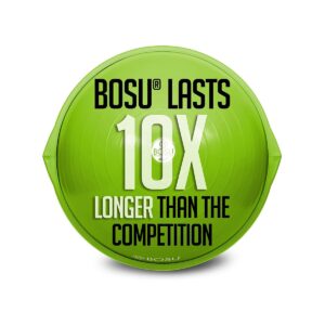 Bosu 72-10850 Home Gym Equipment The Original Balance Trainer 65 cm Diameter, Lime Green and Gray