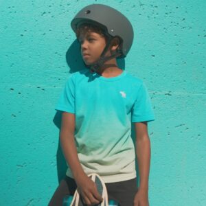 Nutcase Stripe Kids' Helmet - Gray
