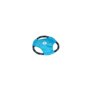 ZippyPaws - Rope Gliderz Durable Outdoor Dog Toy Flying Disc - Blue
