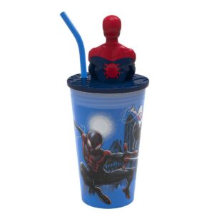 Marvel Spider-Man 2 15oz Plastic Funtastic Straw Tumbler - Zak Designs