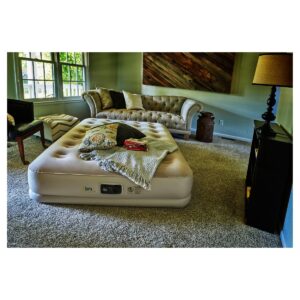 Serta 16" Raised Queen Size Air Mattress with Internal AC Pump