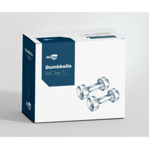 WECARE Neoprene Dumbells 2pc - Blue 10lbs
